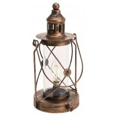 Χριστουγεννιάτικο Διακοσμητικό Φανάρι Μεταλλικό με Ρυθμιζόμενο LED (27cm)